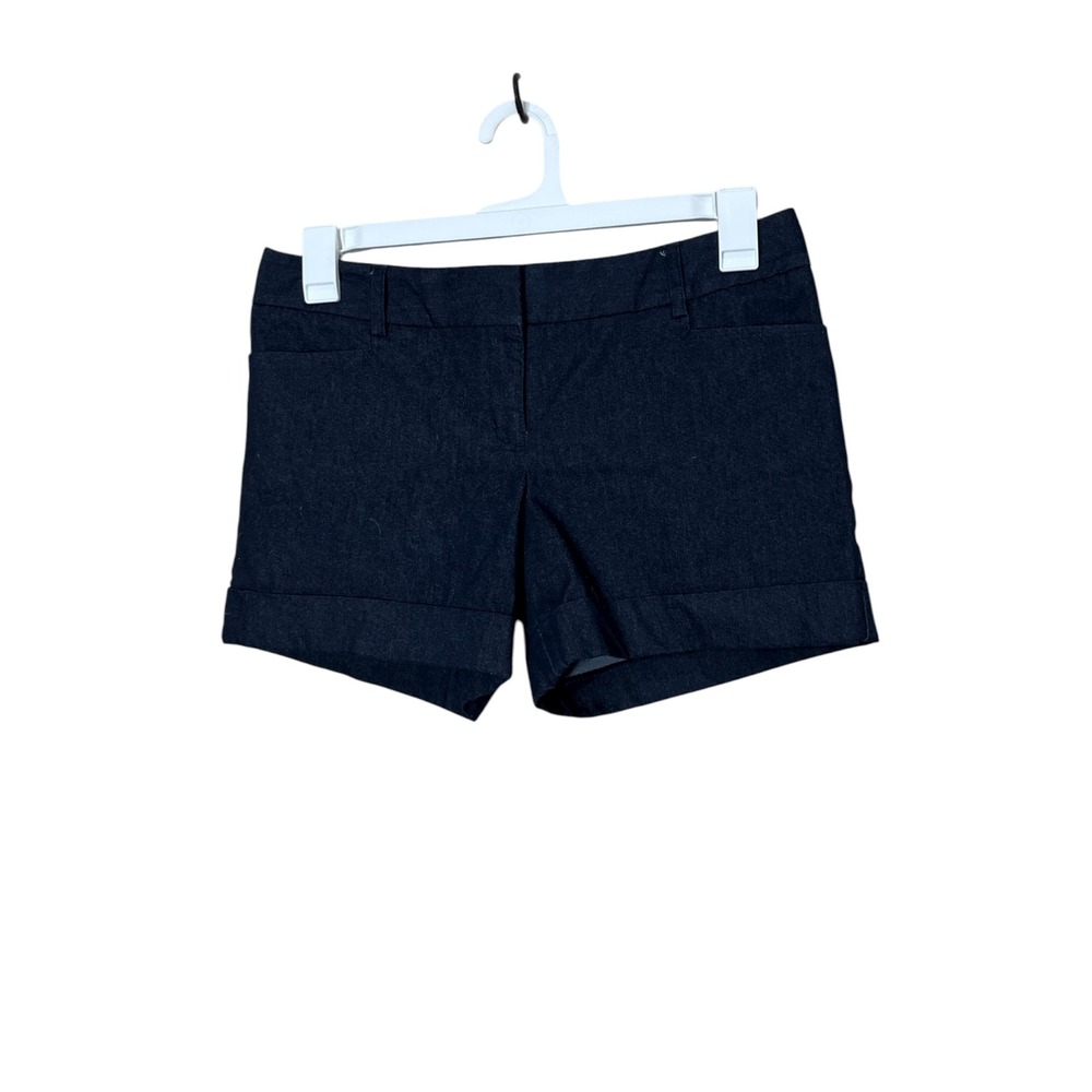 Express Denim Shorts‎ Womens Size 6 Gray Cuffed Mid Rise